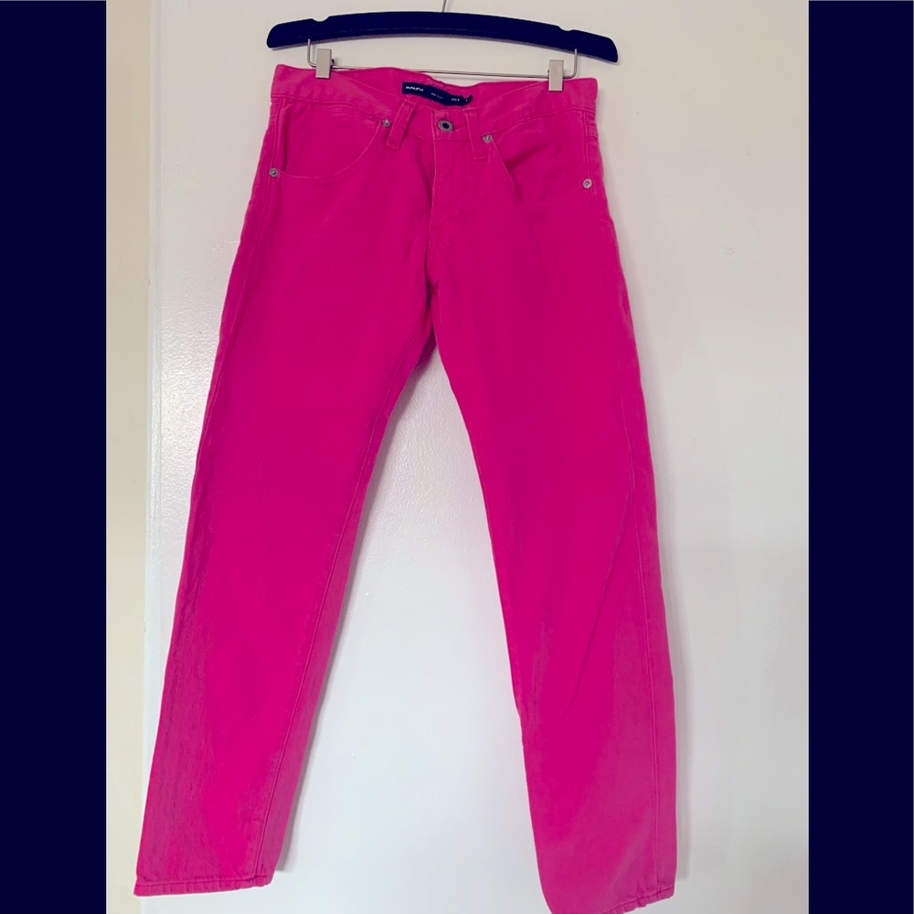 Hot Pink Cropped Ralph Lauren Sport Jeans